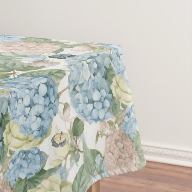 Mantel Flores, hortensias, rosas añejos, rosas rosas rosa (In Situ)