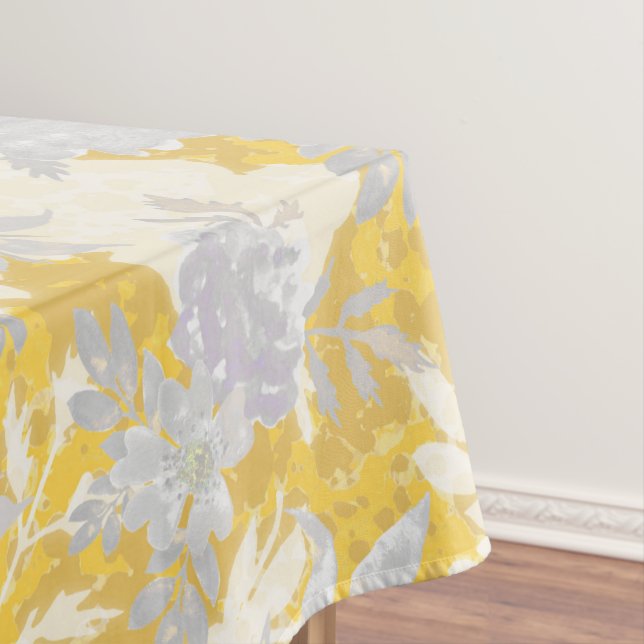 Mantel Flores Marigold Amarilla De Mostaza Moderna Y Eleg (In Situ)