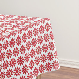 Mantel Flores Mellow Geo - decoración roja de Navidad sob