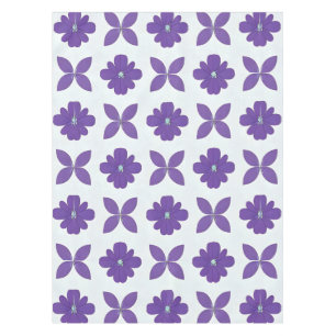 Mantel Flores Moradas con Fondo Claro