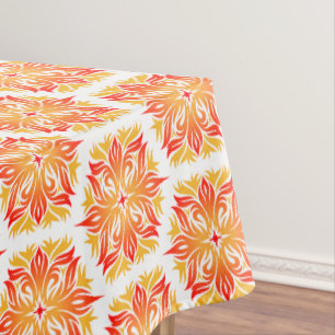 Mantel Flores naranjas, Patrón De Flores, Patrón Floral