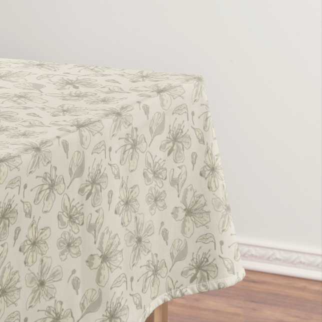 Mantel Flores oscidas en arena ligera - patrón sin fisura (In Situ)