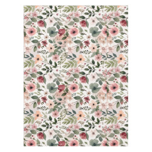 Mantel Flores pintadas a mano en elegante acuarela modern