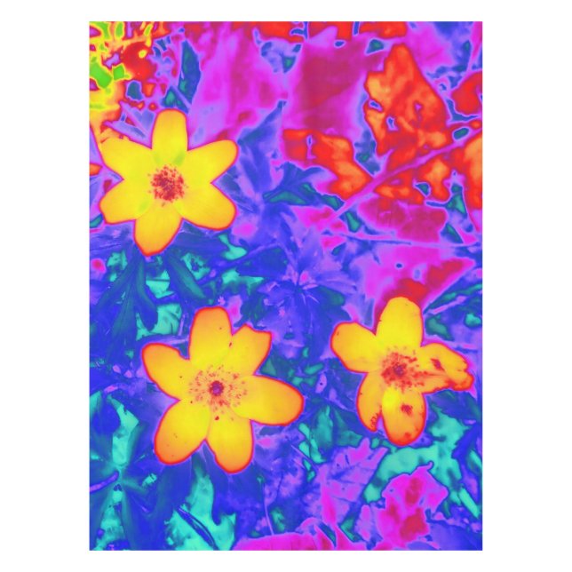 Mantel flores psicodélicas 4 (Anverso)