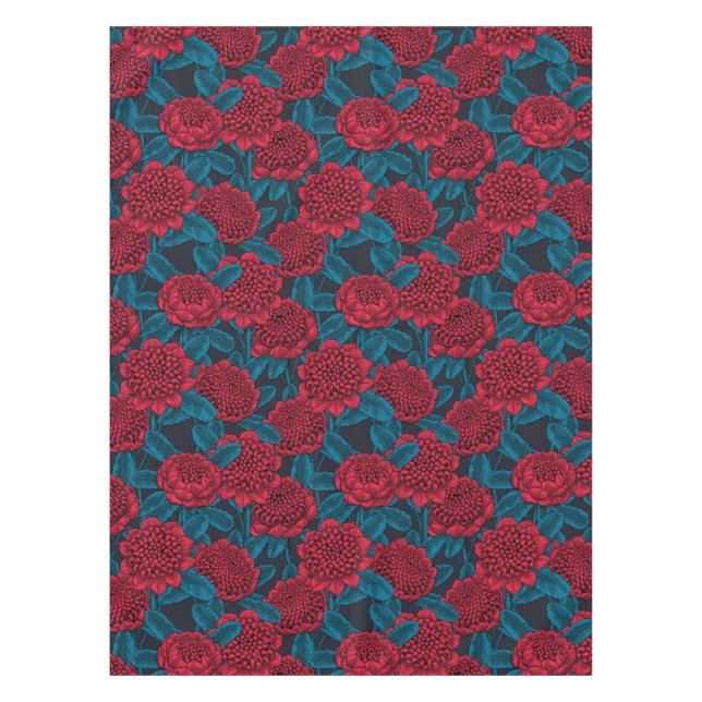Mantel Flores rojas de waratah (Anverso)