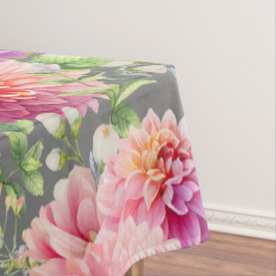 Mantel Flores rosadas de Dahlia
