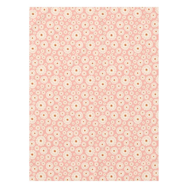 Mantel Flores rosadas en polvo pequeño (Anverso)