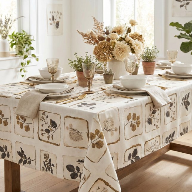 Mantel Flores silvestres botánicas herbales prensadas sec (Subido por el creador)