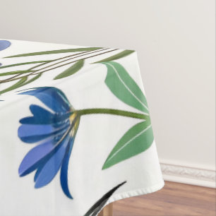 Mantel Flores silvestres del jardín azul ruso