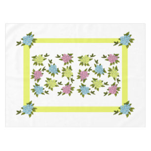 Mantel Flores Vintage Amarillo 52 X 70 Tablilla