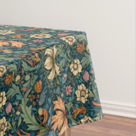 Mantel Flores, vintage, art nouveau, estilo William Morri