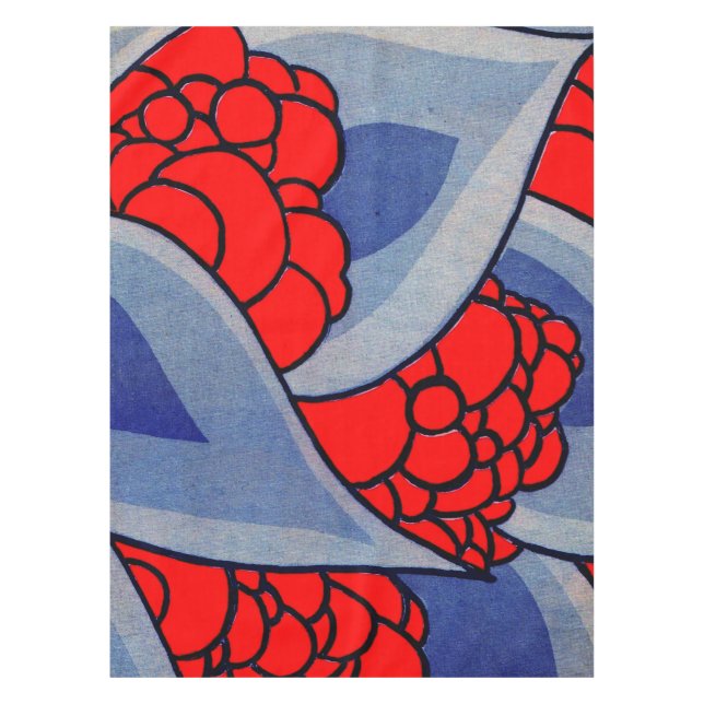 Mantel flores y hojas estilizadas (Anverso)