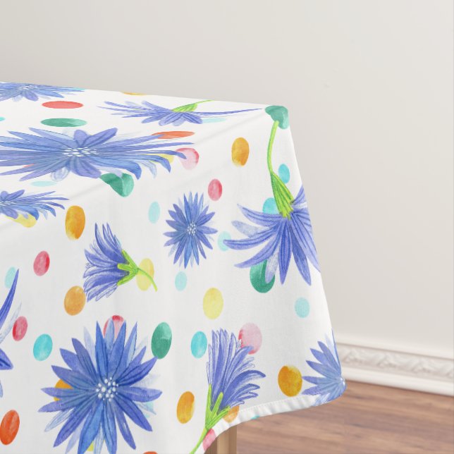 Mantel Flores y huevos de Pascua en azul (In Situ)