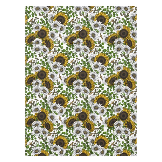 Mantel Flores y margaritas, jardín de verano 3 (Anverso)