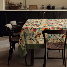 Mantel Flores y mariposas silvestres del Boho moderno
