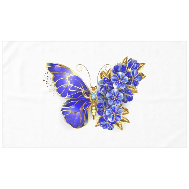 Mantel Flower Sapphire Butterfly (Frente (Horizontal))