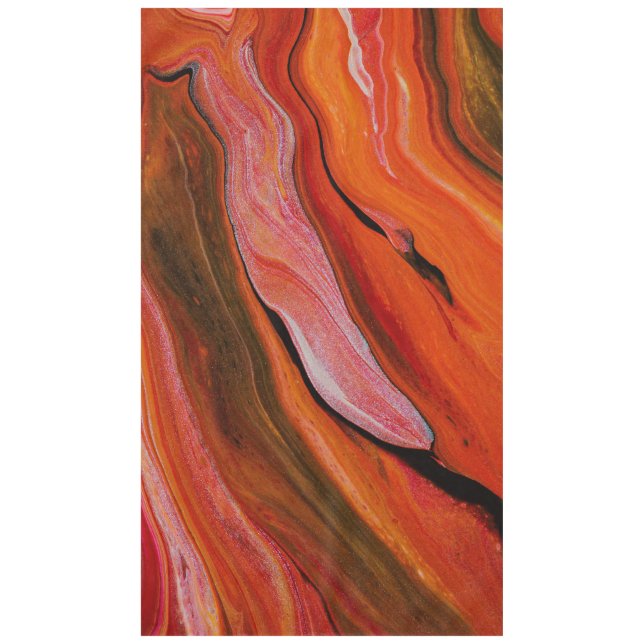 Mantel Flujo de lava en diferentes tonalidades de rojo (Anverso)