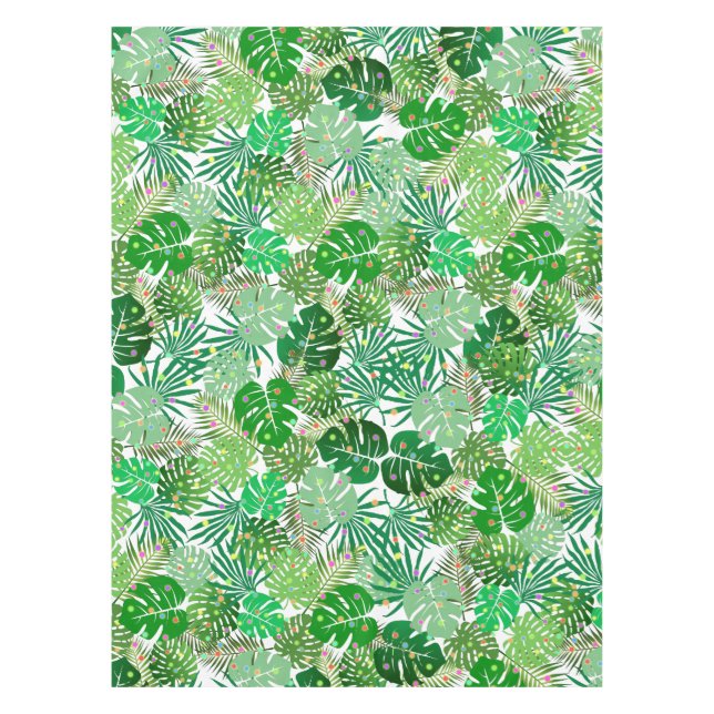 Mantel Foliage Navidades de playa tropical alumbran vacac (Anverso)