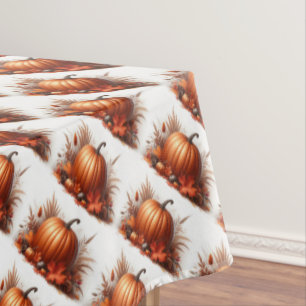 Mantel Foliage otoñal con calabaza