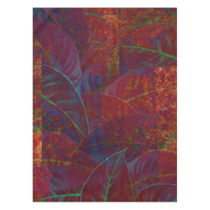 Mantel Foliage retro otoño borgoña deja metal