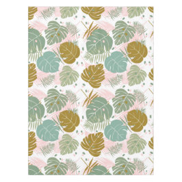 Mantel Foliage Tropical - Monstera Y Patrón De Hojas De P