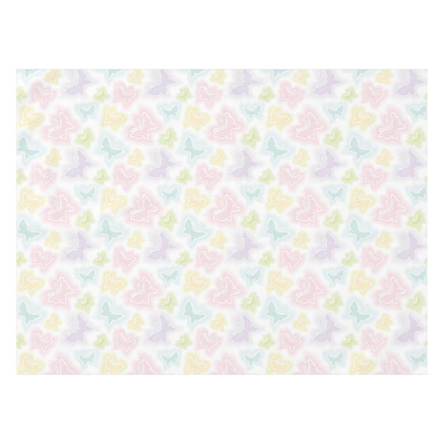 Mantel Fondo con las mariposas en acuarela (Frente (Horizontal))