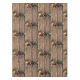 Mantel fondo de madera con conos de pino