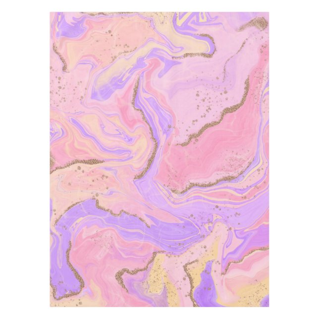 Mantel Fondo de mármol - rosa y púrpura (Anverso)