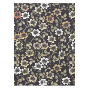 Mantel Fondo floral de anemona texturizada vintage