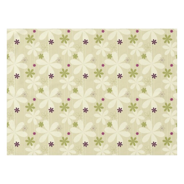 Mantel Fondo floral retro (Frente (Horizontal))