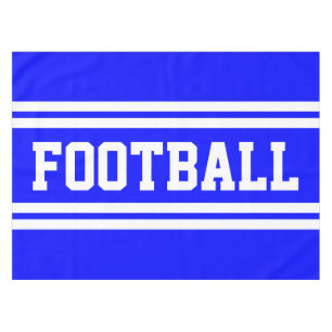Mantel FOOTBALL Bandas de Carreras azul brillante negrita