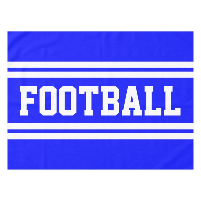 Mantel FOOTBALL Bandas de Carreras azul brillante negrita (Frente (Horizontal))