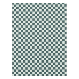 Mantel Forest green moss checkerboard pattern