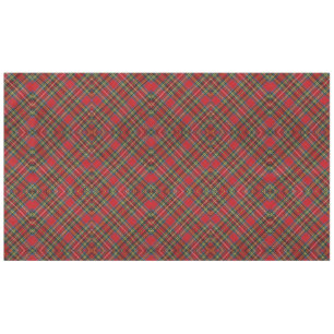 Mantel Forma de diamante Tartán Scottish Patrón rojo