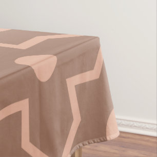 Mantel Forma geométrica moderna Mocha Mousse Dusty Rosa