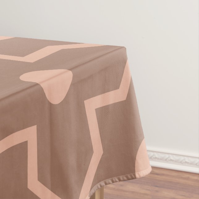 Mantel Forma geométrica moderna Mocha Mousse Dusty Rosa (In Situ)