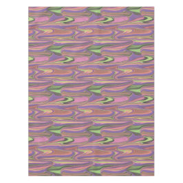Mantel formas abstractas rosa y verde