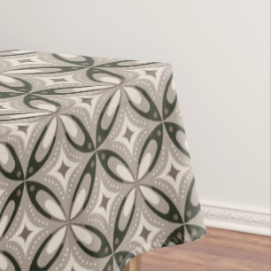 Mantel Formas circulares retro beige y marrón