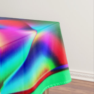 Mantel Formas curvadas y muy coloridas, más verde azul