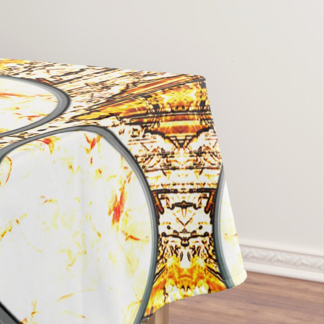 Mantel Formas geométricas con texturas blancas raras (In Situ)