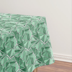 Mantel Formas geométricas patrón abstracto verde