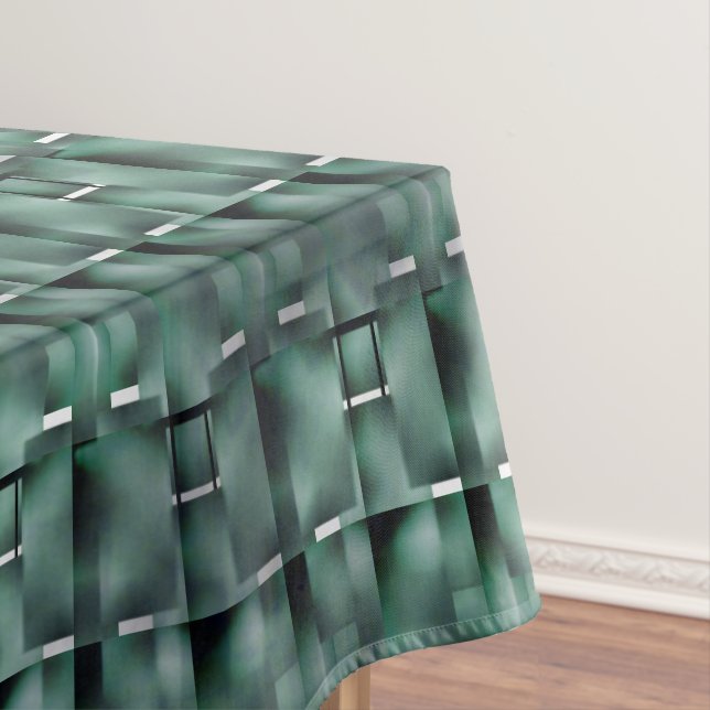 Mantel Formas rectangulares en verde oscuro y manchado (In Situ)