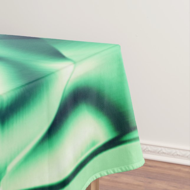 Mantel Formas verdes curvadas de acrílico, algunos tonos  (In Situ)