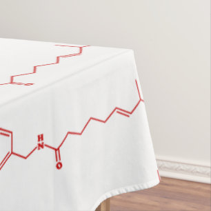 Mantel Fórmula química molecular de la capsicina del