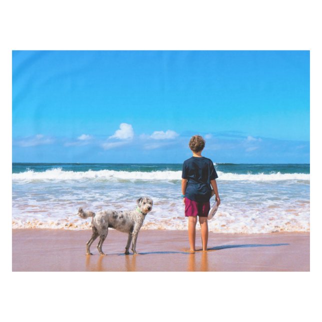 Mantel Foto personalizado - Tu propio diseño - Amo a mi M (Frente (Horizontal))