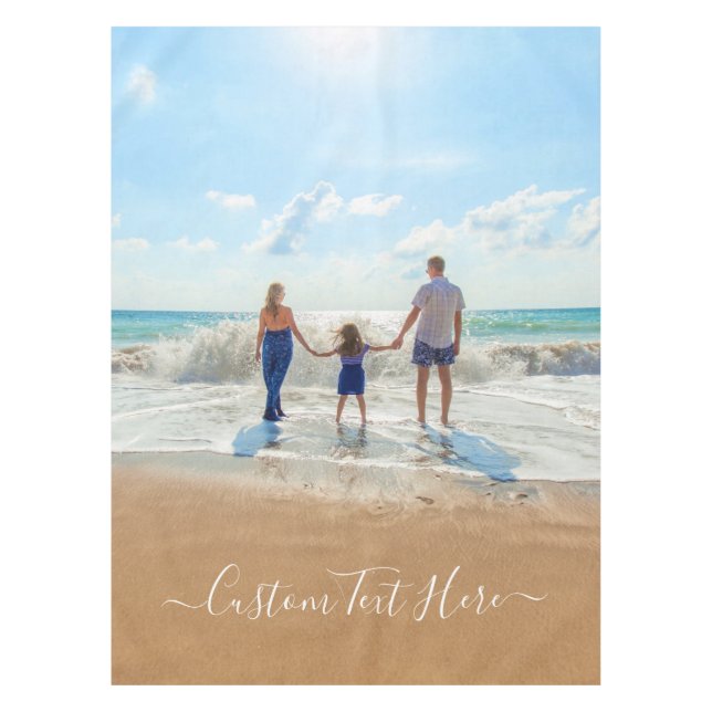 Mantel Foto y texto personalizado - Único su propio diseñ (Anverso)