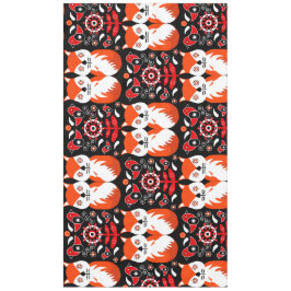 Mantel Fox Y Nature Arte Folclórico Nórdico