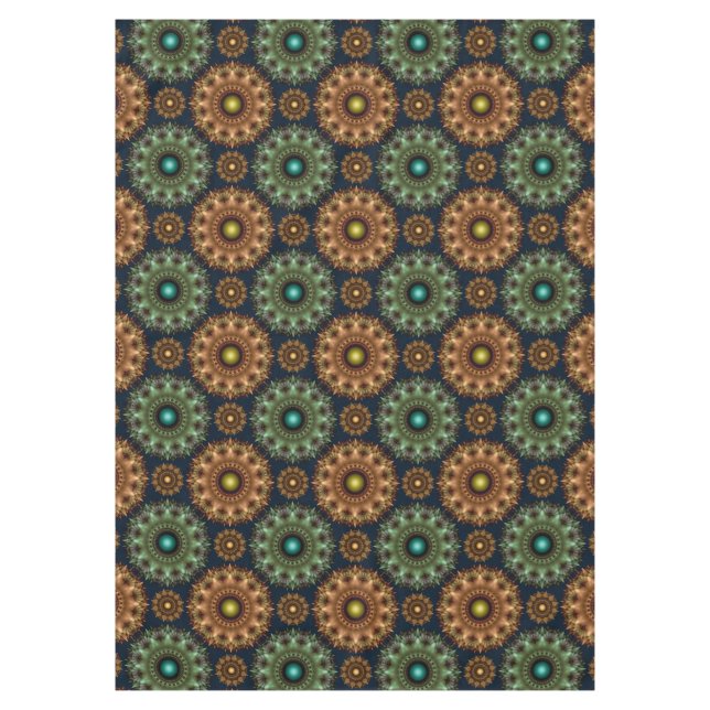 Mantel Fractal brillante brillante decoración ornamental (Anverso)