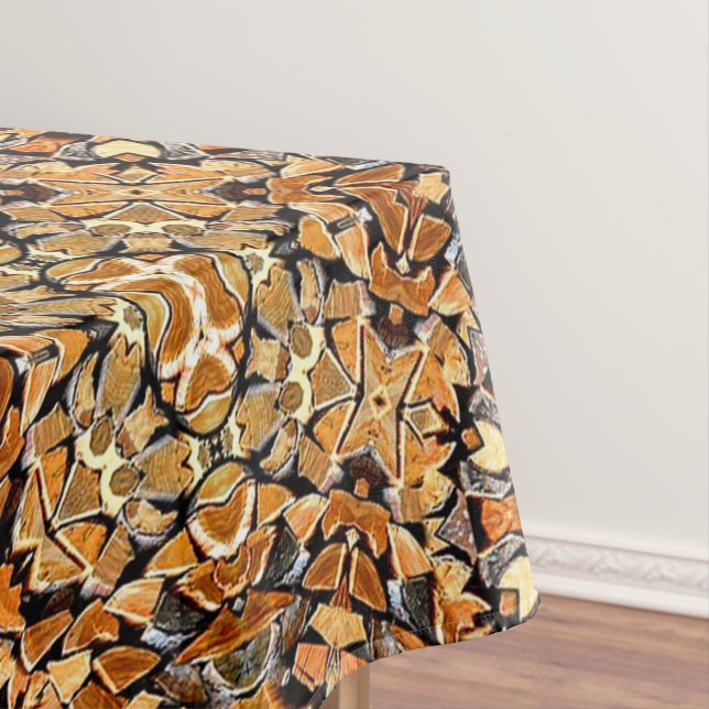 Mantel Fractal de tonos de otoño (In Situ)