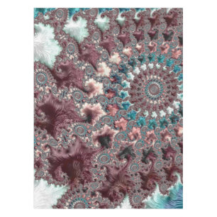 Mantel Fractal espiral bohemiana ecléctica retro Groovy